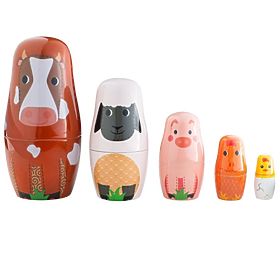 Tidlo Matryoshka animal de ferme