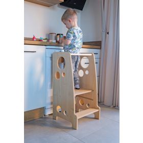 Tour d'apprentissage Montessori Anneaux décor Woody, Ourbaby®