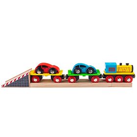 Train de marchandises Bigjigs Rail avec wagons et voies