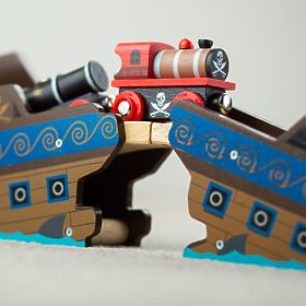 Train Bigjigs Rail Pirate + 3 voies, Bigjigs Rail